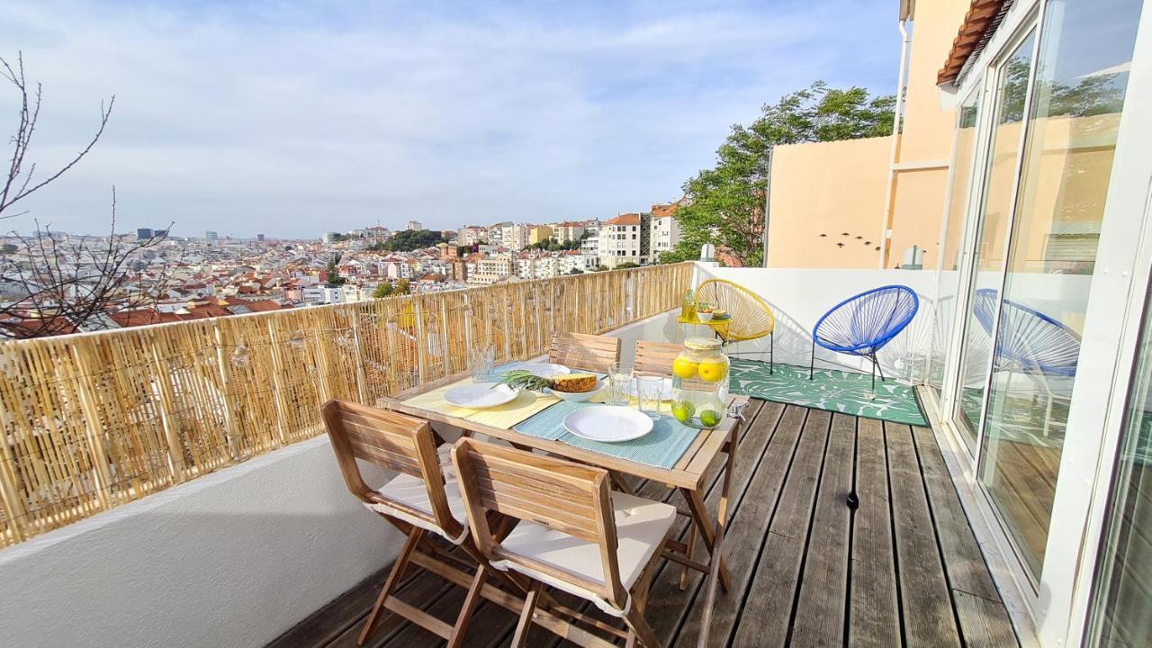 Happy Stay Lisbon - Suite With A View, Private Terrace & Ac Kültér fotó
