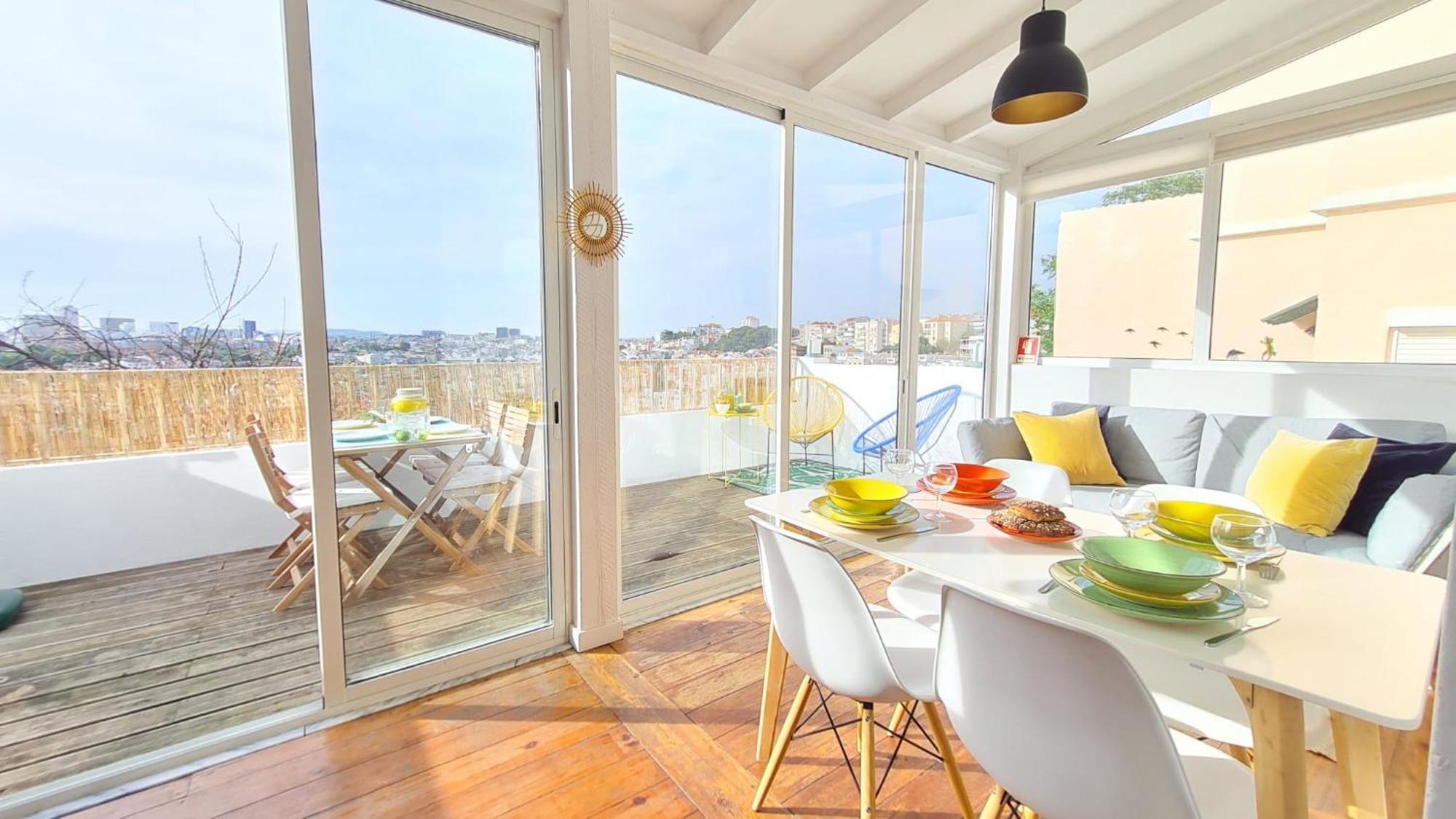 Happy Stay Lisbon - Suite With A View, Private Terrace & Ac Kültér fotó